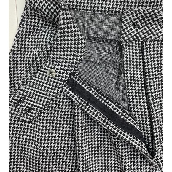 Free People Wide Leg Palazzo Pants Black White Check Gaucho M - Picture 4 of 9